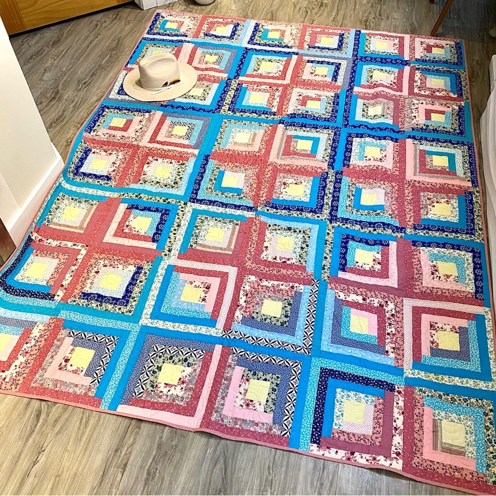 Artisan Sunset quilt vibe w cottacore granny prairie cabin vibe